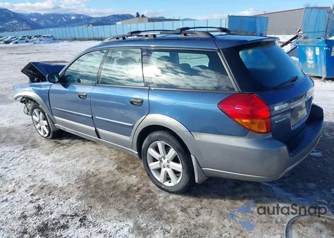 2006 Subaru Outback 2.5I из США, поврежденный, VIN 4S4BP61C767321738